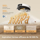 Dreame L50s Pro Ultra – Robotstofzuiger met Dweilfunctie, 30.000 Pa, Dweildoeken Wassen op 100°C, Wit