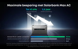 Anker SOLIX Solarbank Max AC Thuisbatterij 7kWh 3500W Uitbreidbaar 42kWh