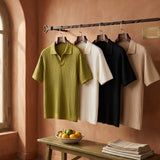 La Pecora | Heren polo shirt katoen korte mouw lente zomer casual polo