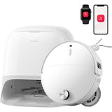 Roborock Qrevo Curv 2 Pro – Robotstofzuiger met Dweilfunctie, 25.000 Pa, 7,98 cm, Wassen op 100°C, Wit