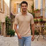 La Pecora | Heren polo shirt katoen korte mouw lente zomer casual polo