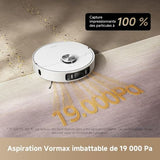Dreame L40 Ultra AE – Robotstofzuiger met Dweilfunctie, 19.000 Pa, Wassen op 75°C, TriCut-borstel, Wit
