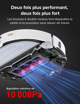 Roborock S8 MaxV Ultra – Robotstofzuiger met Dweilfunctie, 10.000 Pa, VibraRise 3.0, Wassen op 60°C, Wit