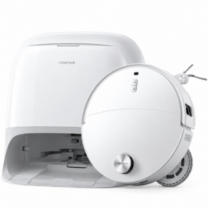 Roborock Qrevo Curv 2 Pro – Robotstofzuiger met Dweilfunctie, 25.000 Pa, 7,98 cm, Wassen op 100°C, Wit